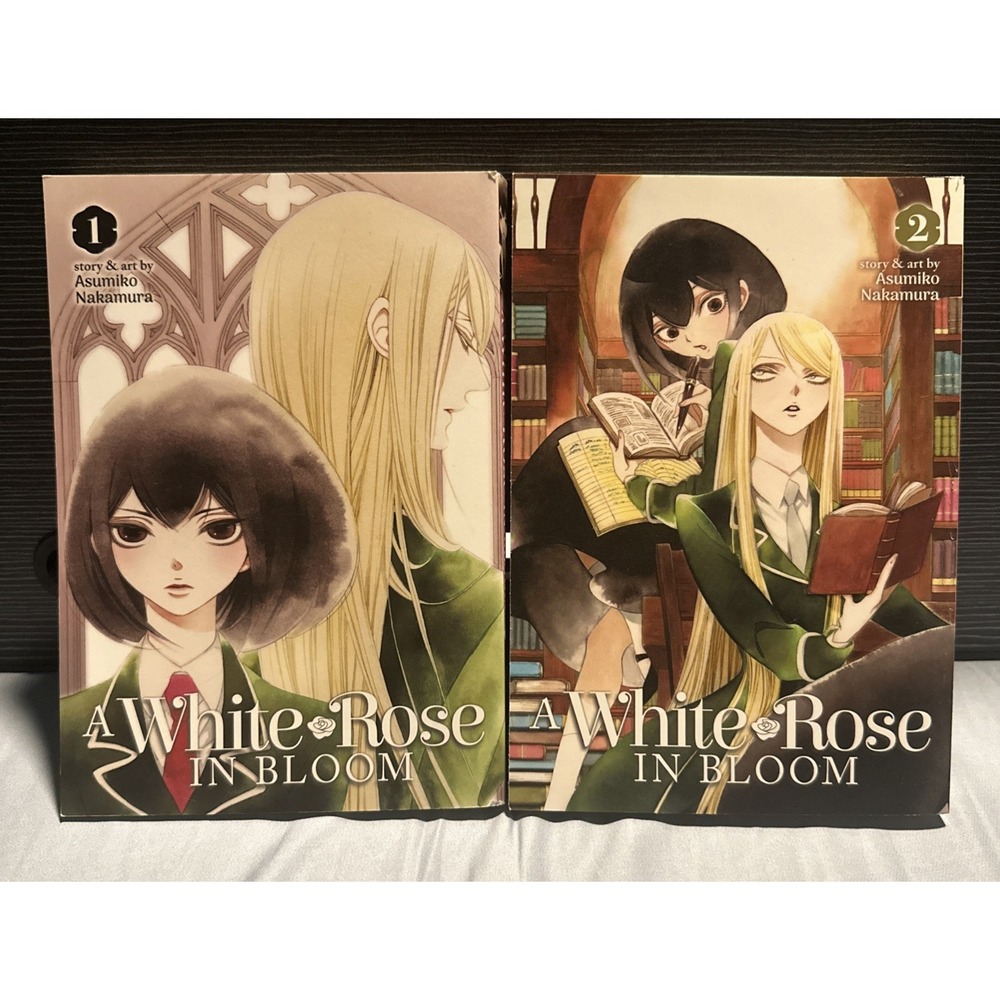 A White Rose In Bloom Vol 1 - 2 English Yuri Manga - Very Good